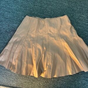 Mustard Seed Tan pleather skirt